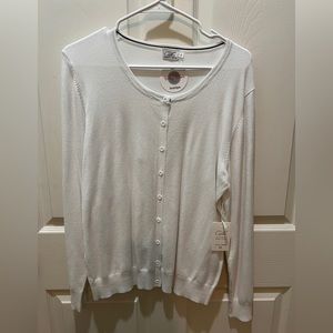 Cielo White Button up Cardigan